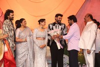 Bellamkonda Sai Sreenivas Kavya Reddy Wedding Reception Photos
